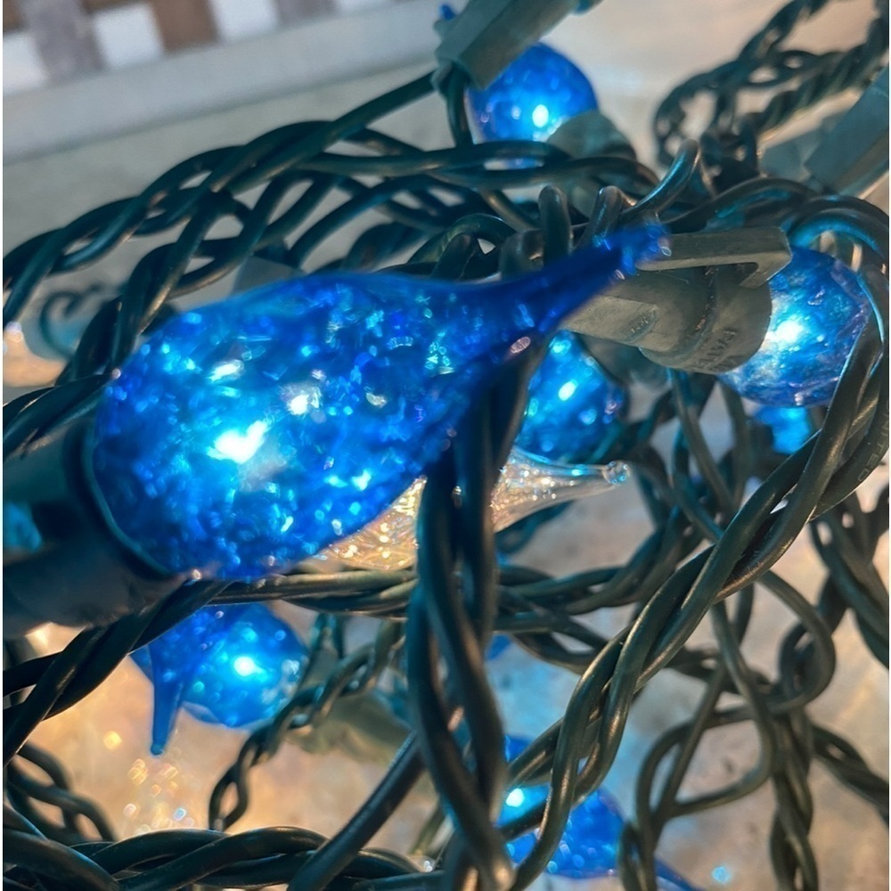 FOUR STRINGS~VINTAGE?~15’ LONG~CHRISTMAS LIGHTS~INDOOR/OUTDOOR~ALL WORK~G2C